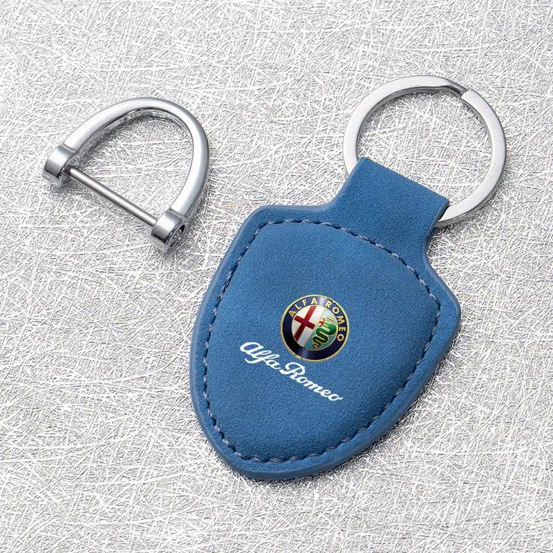 Car Stickers For Alfa Romeo Car KeyChain Creative Shield Keychain Anti Lost Keyring Accessories Alfa Romeo Giulietta 159 147 156