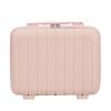 14" Cosmetic Case Pure Color Vintage Suitcase Short Trip Luggage Cosmetic Bag