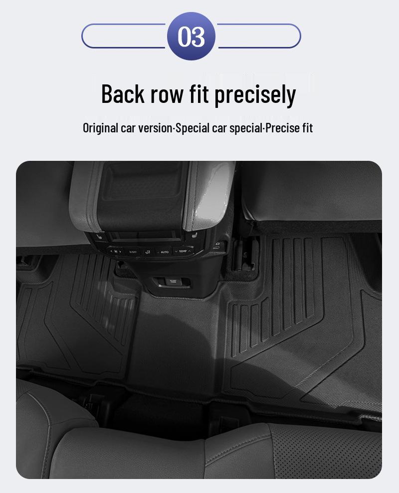 2024 Hyundai Kona EV 3D Floor Mats & TPE Trunk Backrest Mat Set