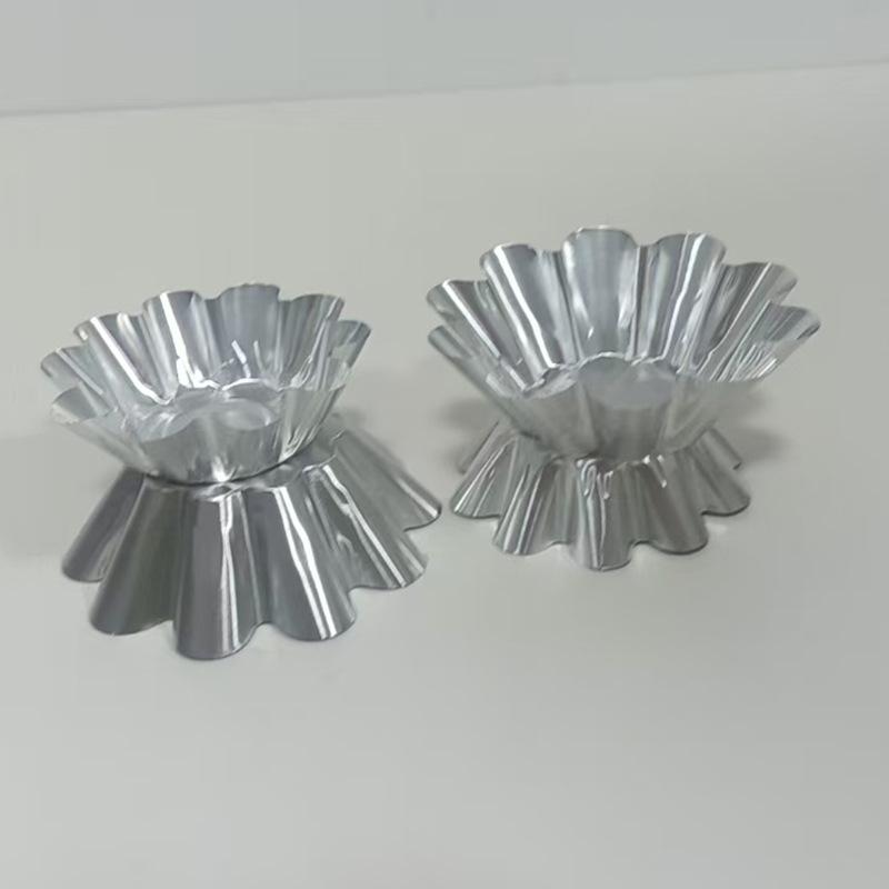 Hochtemperatur-Einweg-Chrysanthemen-Folien-Backförmchen für Kuchen, Pudding, Eierkuchen
