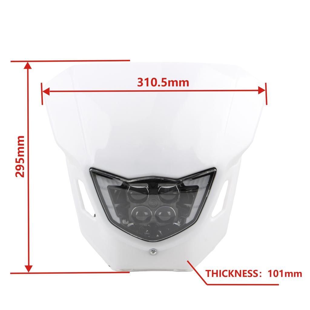 Motorcycle LED Headlight for Yamaha WR250F WR450F YZ250F YZ450F 250F 450F MX Enduro Dirt Bike Head Light Motocross