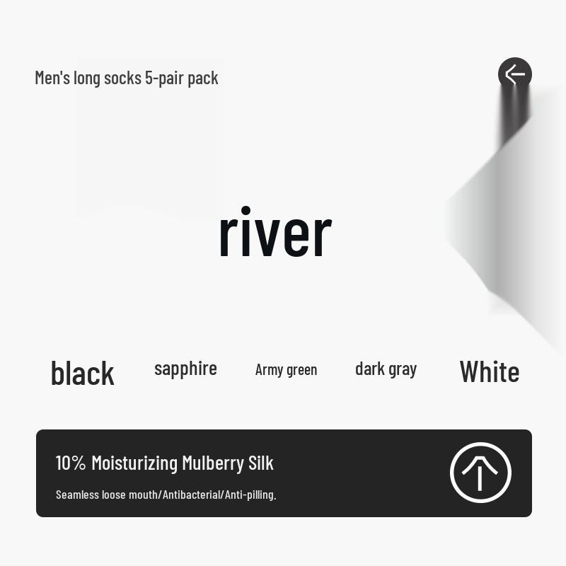 Men's Formal Black Silk Over-the-Calf Socks - Antibacterial, Four-Season Business Style