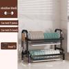 Nordic Style Foldable Carbon Steel Kitchen Dish Drying Rack