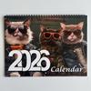 2026 Hip Cat Wall Calendar 3 Cool Cats In Sunglasses Trendy Attire Must Have for Cat Lovers Perfect Gift and Home Decor