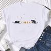 Women Unisex Graphic Tshirt Streetwear Harajuku Graphic Ulzzang Tshirt Funny Cute Cat Vintage Tee Shirt Aesthetic Y2k Tops FeUnisex