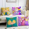 Hey Arnold Cushion Cover Reversible Plush Pillow Cover – For Car, Sofa, Bedroom, Perfect As a Gift.
