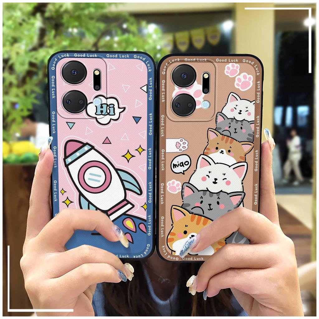 Cartoon Anti-dust Phone Case For Honor X7a/Play7T 5G Full wrap Back Cover Fashion Design Dirt-resistant Waterproof Cute
