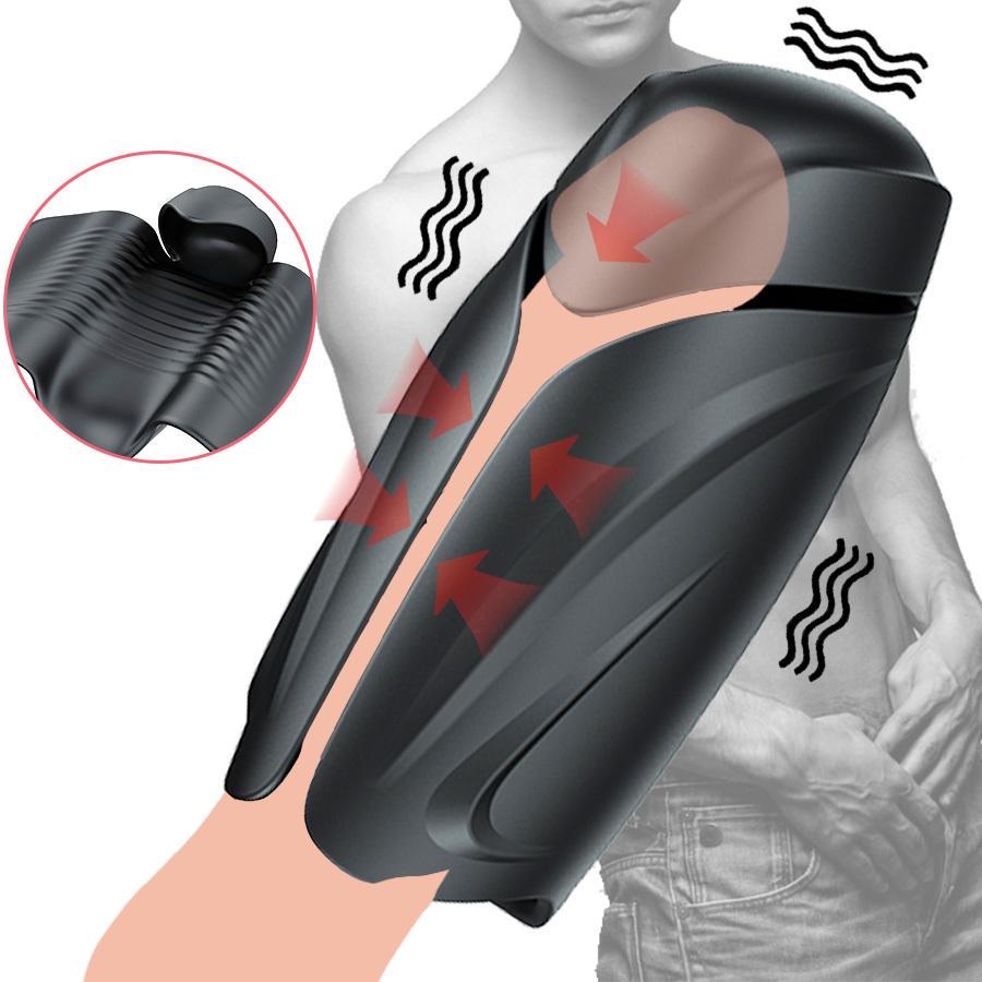Sexleketøy for menn Mann Onanist Penis Delay Trainer Vibrator Delay Ejakulasjon Stimulere Glans Vibrerende Massasjer Fite