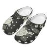 Bright Printed EVA Clogs for Women Men Ventilated Flexible Slip On Garden Shoes Beach Pool Bathroom Home Leisure Sandals Soft Fit