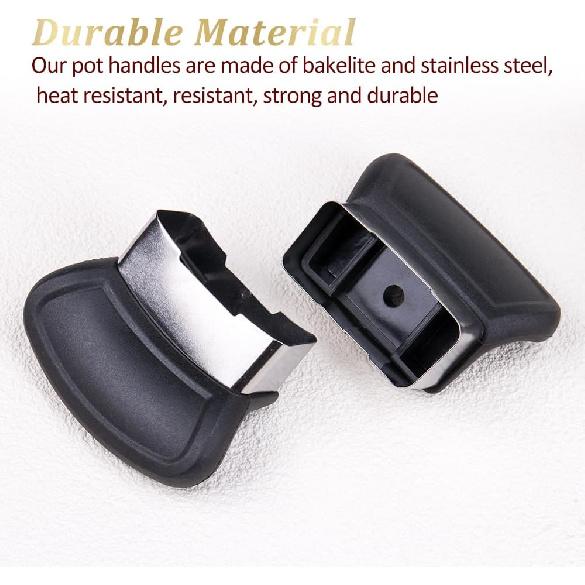 ZORZA 1Pair Replacement Handles for Pots and Pans Practical Pot Short Side Handles Pressure Cooker Handle Kit Compatible with Carote & Revere Ware