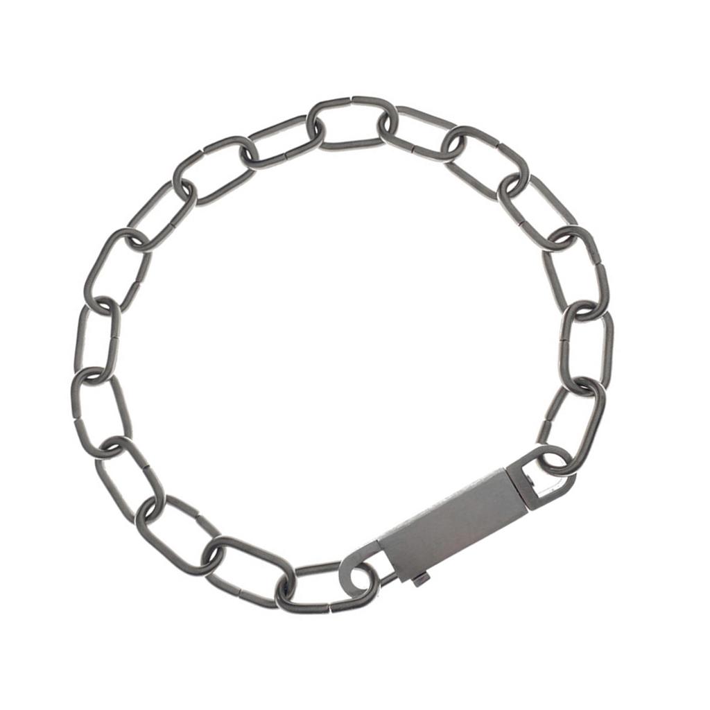 Simple 17 Clasp Necklace Titanium Steel Texture Daily Wear Necklace Perfect for Fashionable Women and Professional