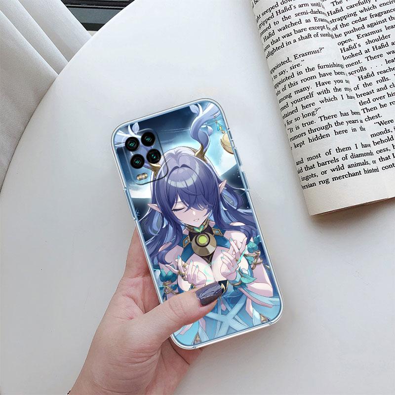Genshin Impact Transparent Phone Case for Motorola Moto Edge Plus G200 G23 E13 E15 E20 E30 G62 G71 G72 G75 G24 G15 Power
