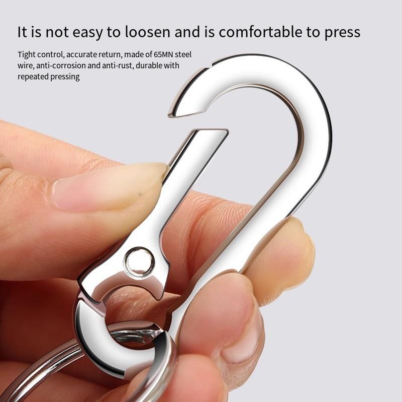 1 Stück Hüftanhänger Schlüsselanhänger Unisex Doppelring Kreativer Auto Schlüsselanhänger Anhänger Metall Schlüsselring Einfacher Schlüsselanhänger