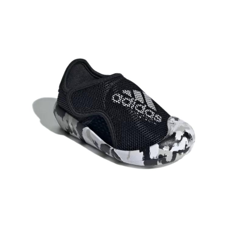 Adidas Comfortable Casual Breathable Low-Top Walking Shoes Baby Shoes Black White ID7858