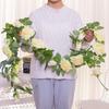 Artificial Rattan Rose Vine for Ceiling & Wall Decor - Wedding & Pipe Covering
