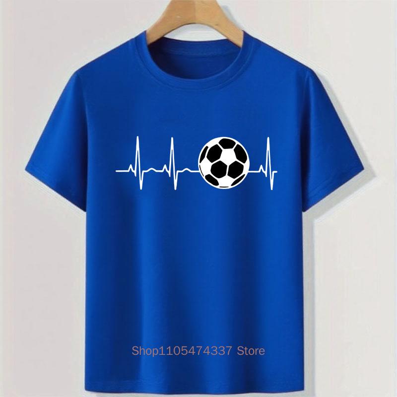 Summer Boys Football Print Children Tshirt Casual Kid Funny Comfortable Colorful Tops Teenager Crew Neck Short Sleeve Tshirts