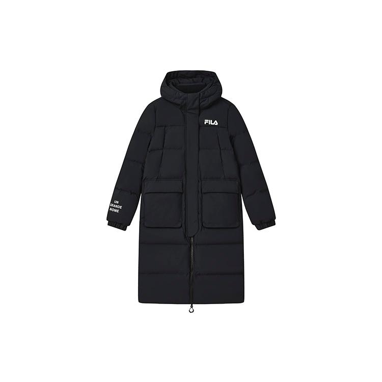New FILA Down Jacket Women's Jet Black F11W249906FBK