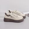 2024 Autumn White Korean-Style Women's Running Shoes with Thick Soles, Model XQ229