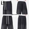 Izzue It Men's Lyocell Tencel Gradient Casual Shorts