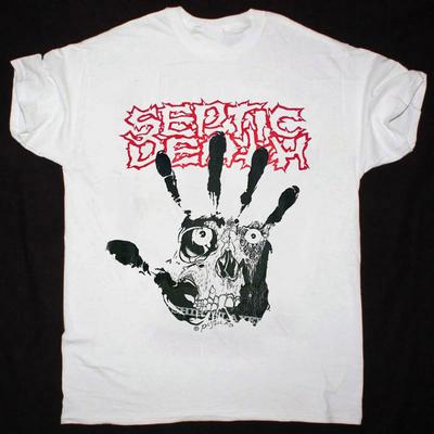 SEPTIC DEATH - Pushead - 1990s Gift For Fan White All Size T-shirt Tops Tee