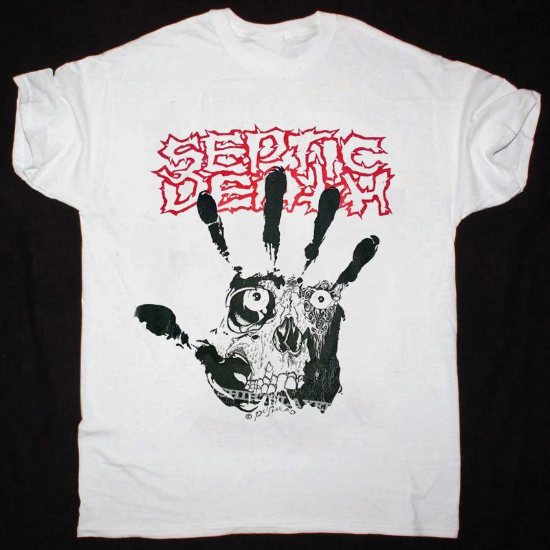 

SEPTIC DEATH - Pushead - 1990s Gift For Fan White All Size T-shirt Tops Tee L