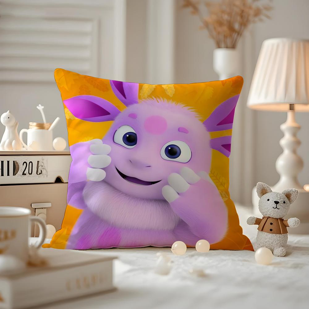 Poszewka na poduszkę Kwaii Wzór L-Luntik Drukowana Poszewka Anime Do Salonu Pokrowiec na Poduszkę Sofa & Dekoracja Sypialni