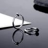 1 Pair Round Spring Ear Clip Earrings For Men/Women Stainless Steel Non-Pierced Painless Fake Earrings Classic Popular Jewelry