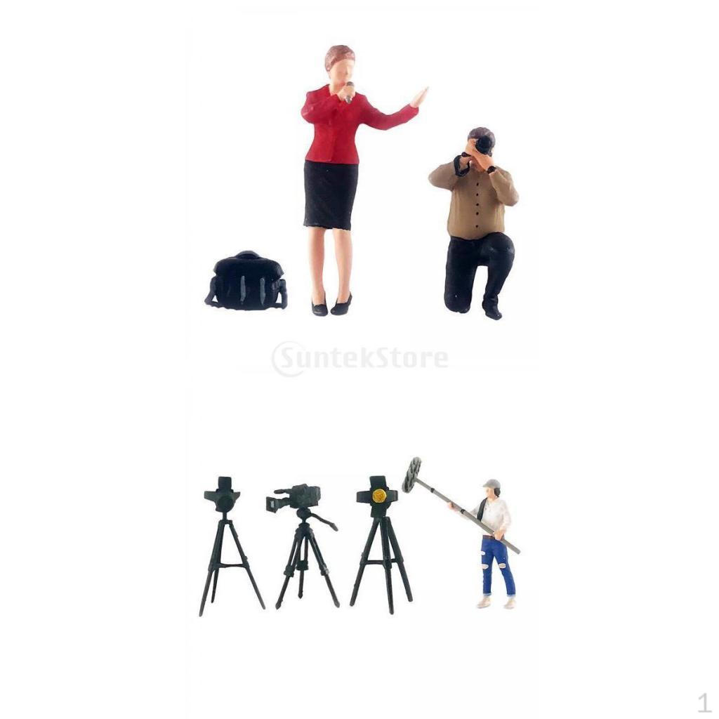 

Расписано вручную 1:64 Фигурки Сцена интервью Крошечные люди Миниатюрный киноперсонаж для железной дороги