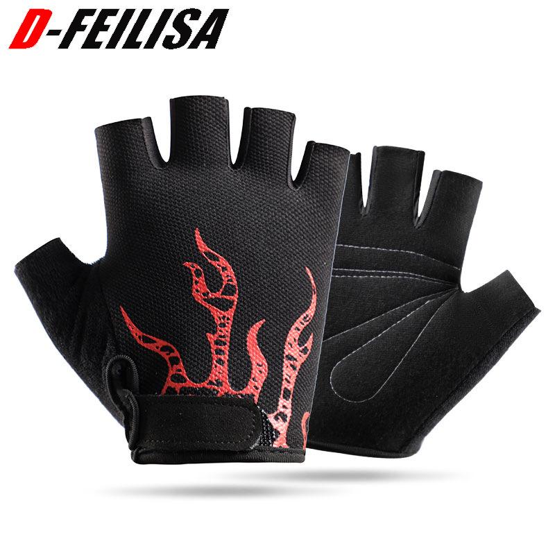 

Fitness riding half-finger gloves outdoor sports breathable riding non-slip wear-resistant gym training men s and women s gloves M