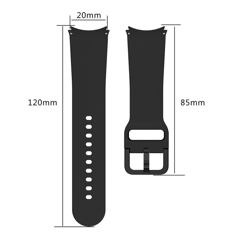Lückenloser Silikonarmband für Samsung Galaxy Watch 7/6/5/4 40mm 44mm 5 Pro 45mm Buntes Sportarmband für Watch 4 6 Classic Correa