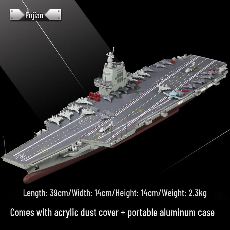 Модель авианосца «Фуцзянь» с витриной