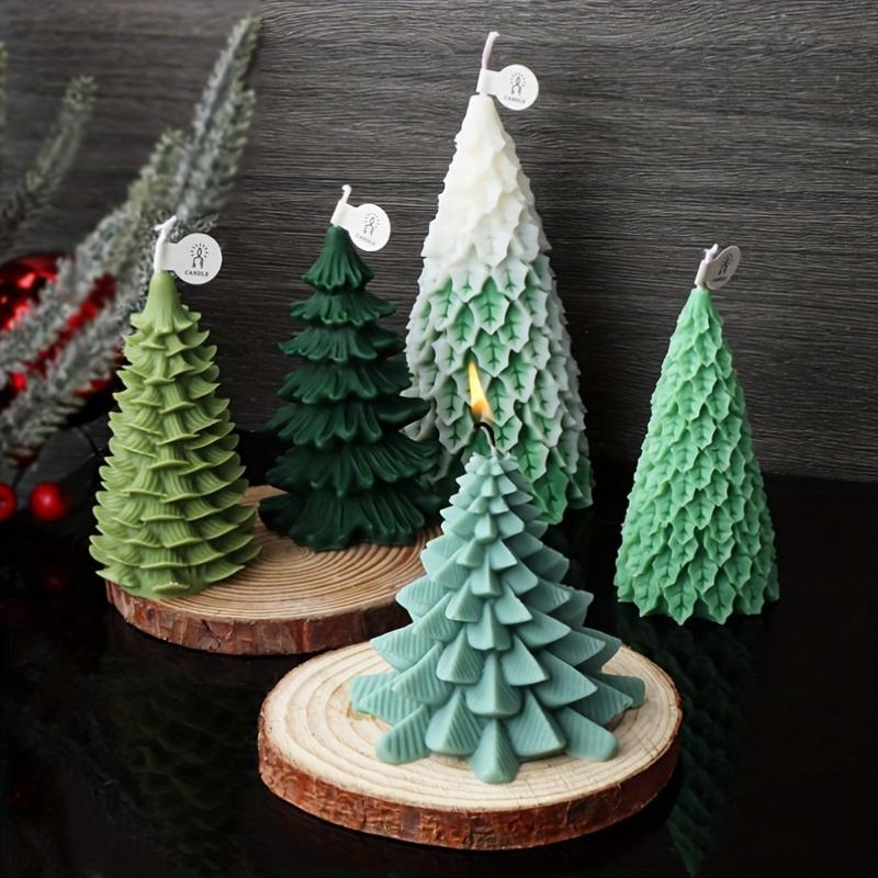 Christmas Silicone Mold DIY Pine Scented Candle Mold Cross-border Christmas Series Home Decoration