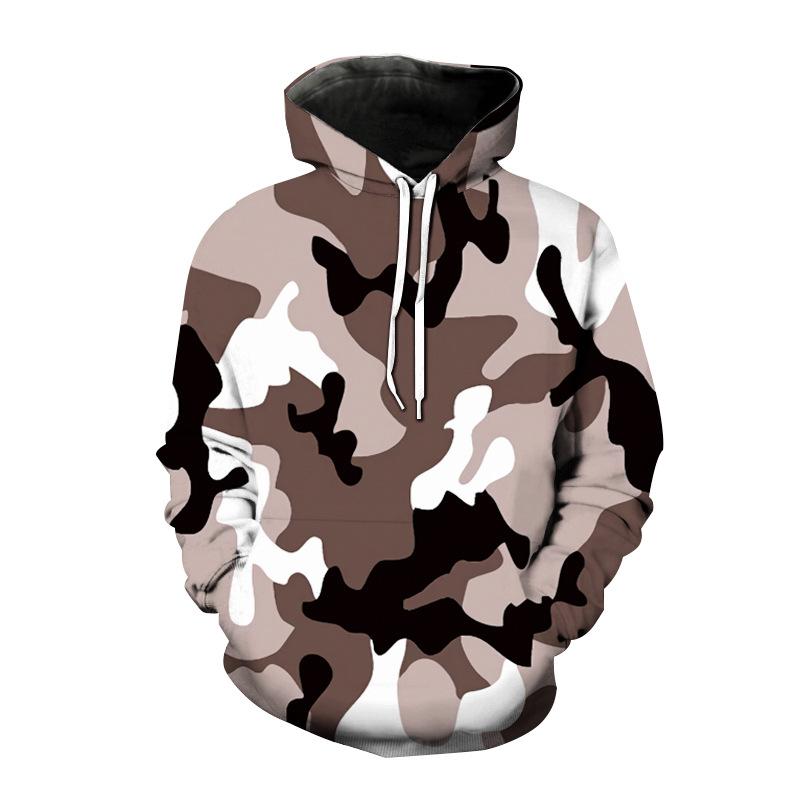 Felpa Mimetica Camo Stampa 3D Uomo Donna Streetwear Felpe Pullover Oversize Felpe con Cappuccio Uomo Top Abbigliamento