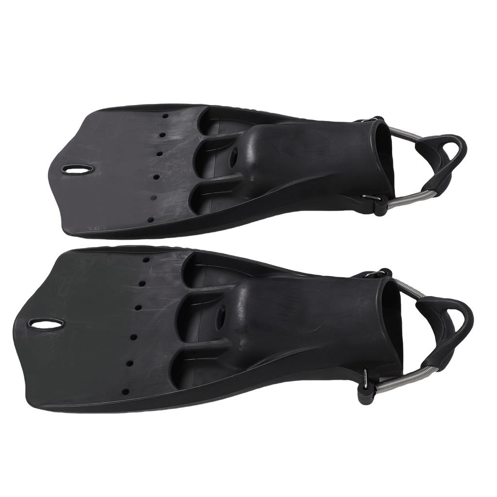 2pcs Scuba Diving Fins with Adjustable Spring Buckles Straps Rubber Jet Snorkeling Flippers for Swim