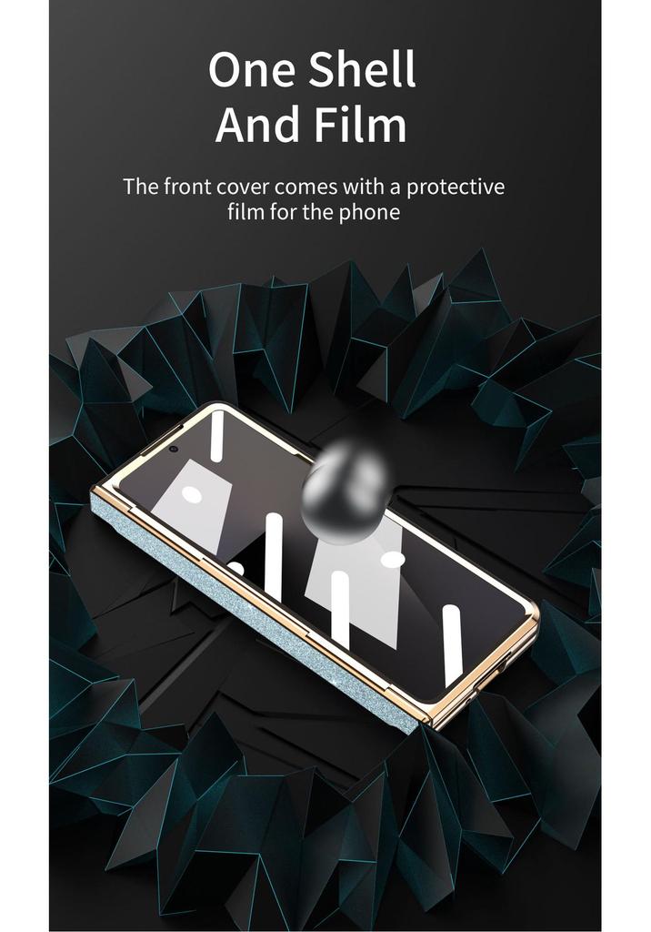 Galvanisiertes Stand-Scharnier-Case für Samsung Z Fold7/6/5/4/3 - Vollständiger Schutz für faltbares Display