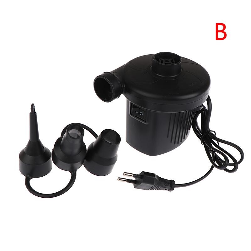 Portable Electric Inflatable Pump With 3 Nozzles Air Mattress Boat Auto Air Inflatable Pump For Car Home Use Camping Inflator