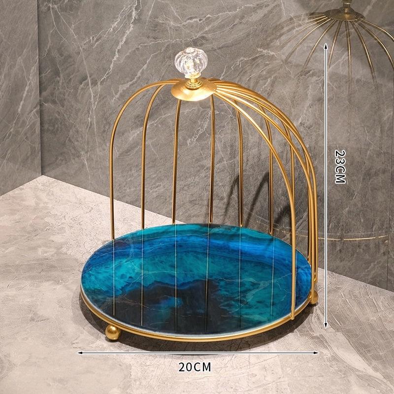 Desktop Box Toilet Lipstick Skin Care Display Stand Creative Bathroom Shelf Birdcage Cosmetic Storage Rack