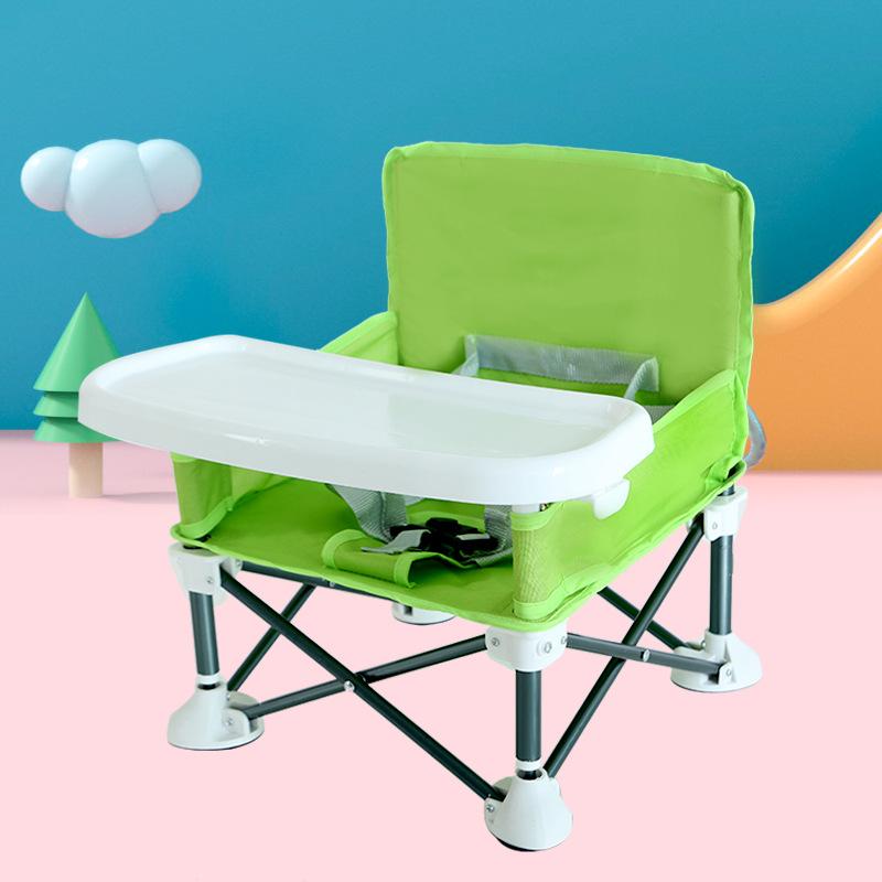 

Дитячий портативний складаний обідній стілець Baby Out To Eat Folding Table 38*35*36 cm зелений