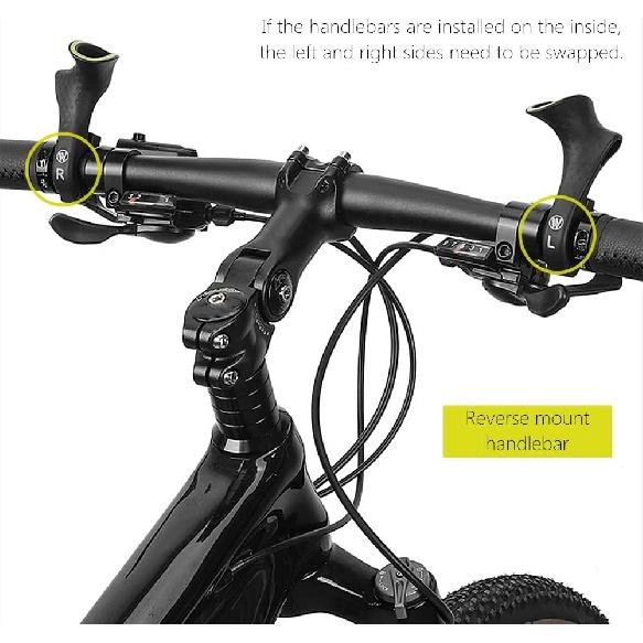 Bike Handlebar Ends Ergonomic No-Slip MTB Mountain Bike Road Cross-Country Bicycle Handlebar Extender Bar Ends Suitable For 21.8-22.8Mm Handlebar