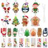 2025 Venda Quente Desenho Animado Infantil Natal DIY Adesivo Ornamento Conjunto de Presente