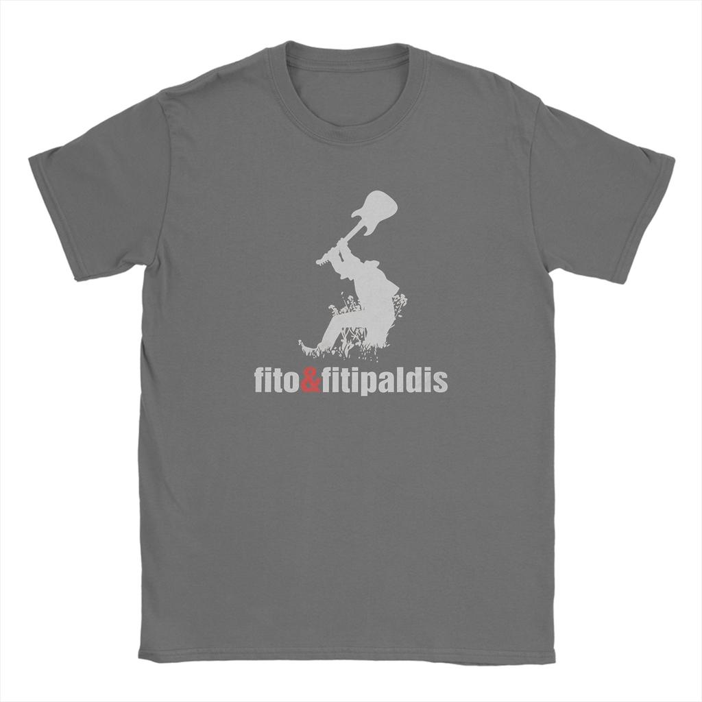 Fitos Fitipaldis Band T Shirt Beach  Cotton TShirts For Unisex Hip Hop Casual Tshirt Short Sleeve Vintage Tops