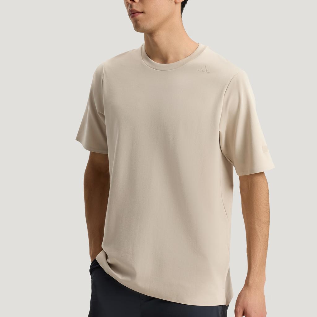 Adidas T Shirts Men's Miracle Brown Crew Neck Moderate Straight Fit KG0824