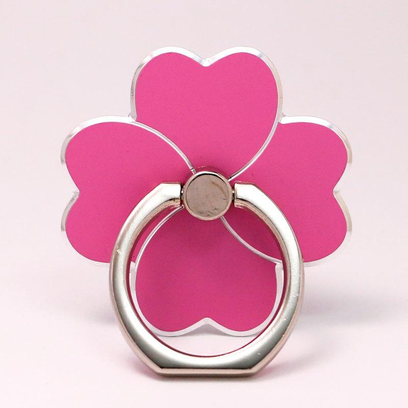 Phone Ring Holder Adsorption Strong Rotation 360 Degrees Free Bracket Anti-slip Alloy Support Stable Flower Shape AVE