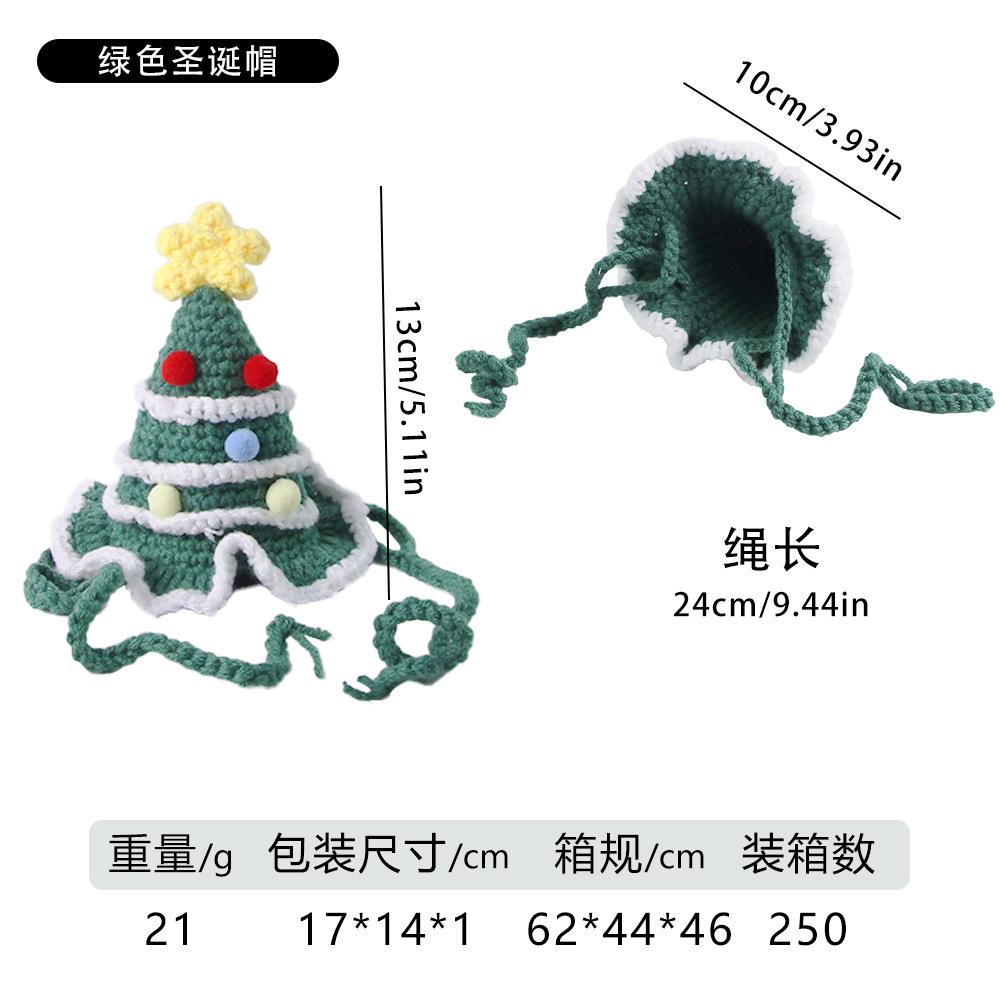 Christmas Explosion Cat Dog Santa Claus Christmas Tree Shape Hat, Pet Photo Atmosphere Decoration
