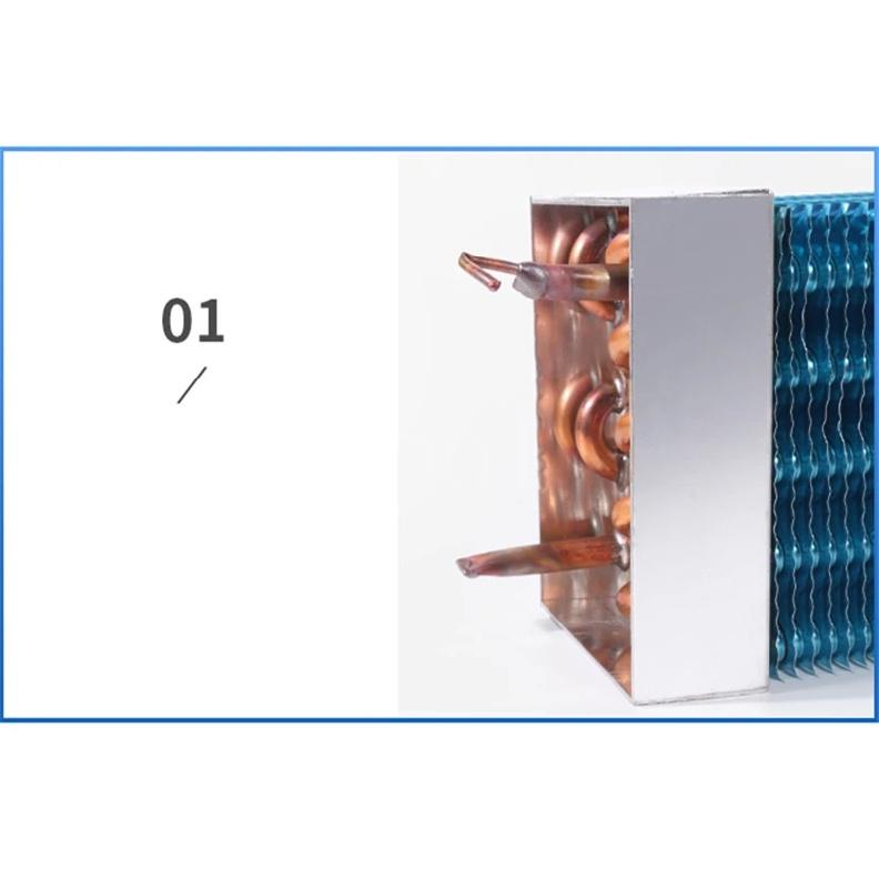 3*8*500MM evaporator freezer refrigerator freezer refrigerated display cabinet freezer copper tube fin air-cooled condenser