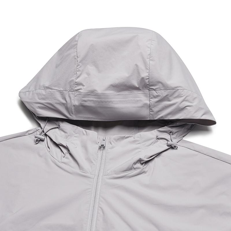 FILA Milano Series Multi-Pocket Outdoor Casual Versatile Hooded Jacket Men Jacket Dark-Gray Purple F11M525702F-PU