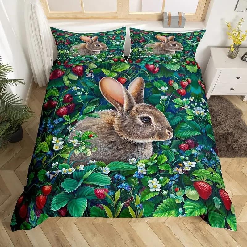 

Comforter Pink Rose Swan King Size Kawaii Pet Rabbit Ballet Dancer Comforter Microfiber Girly Cartoon Animal Bedding Set Comforter (quilt)-EU Single(135*200cm)3pcs