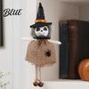 Festive Halloween Ornament Hanging Decoration Spooky Pumpkin/Ghost/Witch/Black Cat Doll with Scary Witch Burlap Skirt for Haunted House