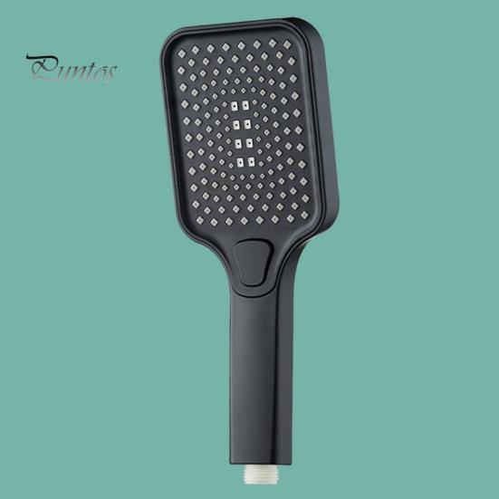 High Pressure Filtered Shower Head with Handheld 4 Water Discharge Modes Anti-Clog Silicone Outlet Leak-proof Shower Nozzle