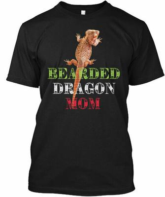 Bearded Dragon Mom - Tee T-Shirt Made In the USA Size S To 5XL